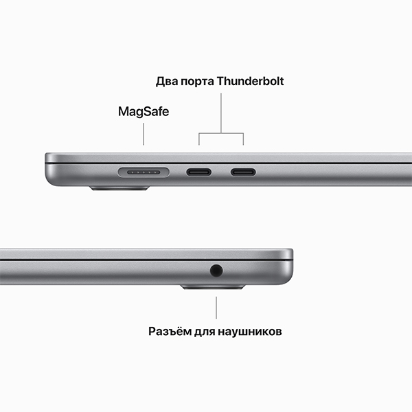 картинка Ноутбук Apple  MacBook Air 15  Space Grey  M382SUM  (MRYM3RU/A) от магазина itmag.kz