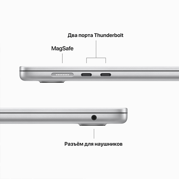 картинка Ноутбук Apple  MacBook Air 15  Silver  M385SUM  (MRYQ3RU/A) от магазина itmag.kz