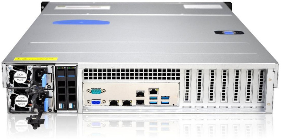 Серверный корпус Gooxi RMC2108-670-HS-2U 8x 3.5"/2,5" 1+1 800W (RMC2108-670-HS) фото