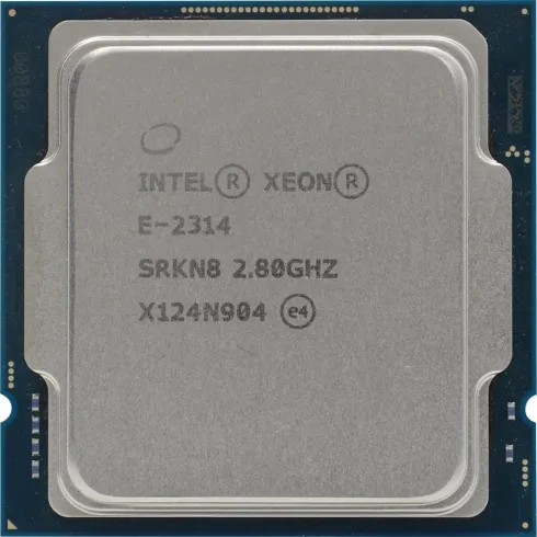 картинка Процессор Intel Server 4-Core Xeon E-2314 (2.80 GHz, 8M Cache, LGA1200) tray от магазина itmag.kz
