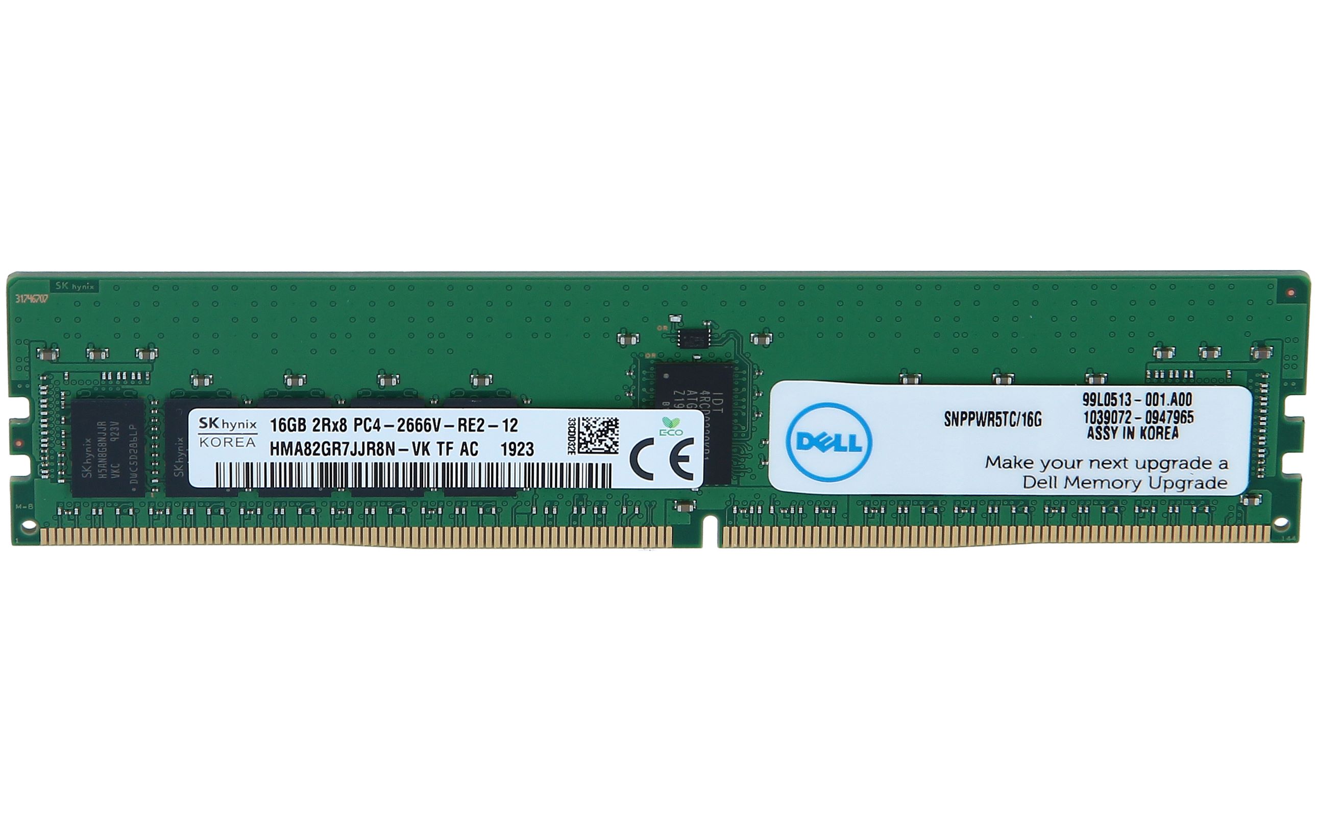 картинка Оперативная память Dell 16Gb 2Rx8 PC4-21300V DDR4-2666MHz (AA940922) от магазина itmag.kz