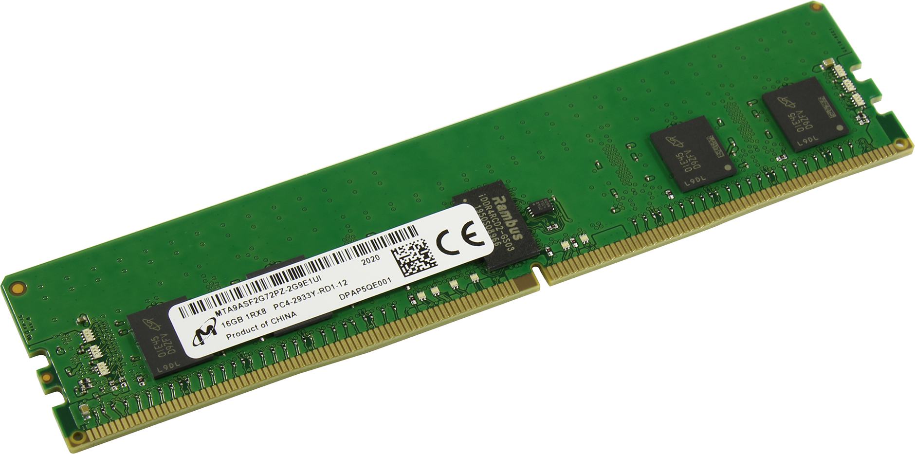 картинка Оперативная память MICRON DDR4 RDIMM 16GB 1Rx8 2933 CL21 (16Gbit) от магазина itmag.kz