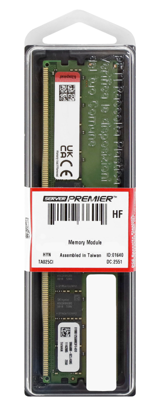 Оперативная память Kingston Server Premier ECC DDR5 32 GB 5600MHz (KSM56R46BD8PMI-32MDI) фото