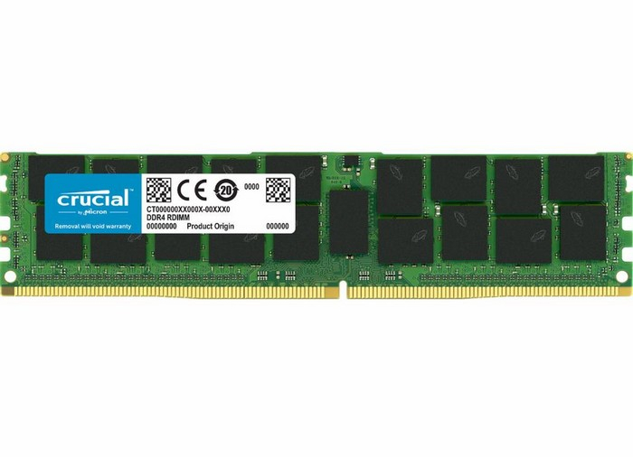 картинка Оперативная память Crucial DDR4 32Gb 2933MHz pc-23400 ECC, Reg (MTA18ASF4G72PDZ-2G9B2) от магазина itmag.kz
