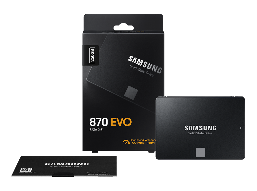 картинка Твердотельный накопитель SSD Samsung 870 EVO 250GB (MZ-77E250BW) от магазина itmag.kz