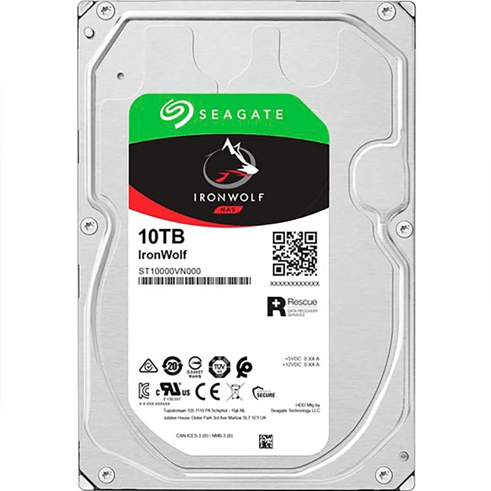картинка Жесткий диск для NAS систем 10Tb HDD Seagate IronWolf SATA 6Gbit/s 3.5" 7200 rpm 256Mb ST10000VN000 от магазина itmag.kz