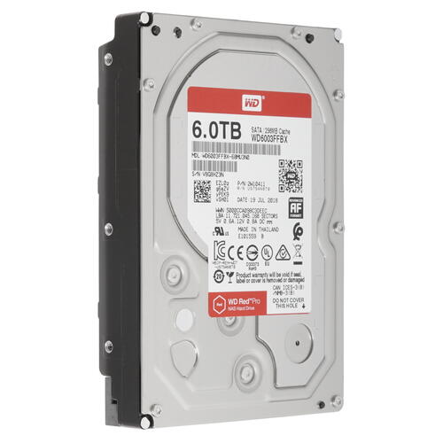 картинка Жесткий диск для NAS систем HDD  6Tb Western Digital Red PRO SATA3 3,5" (WD6003FFBX) от магазина itmag.kz