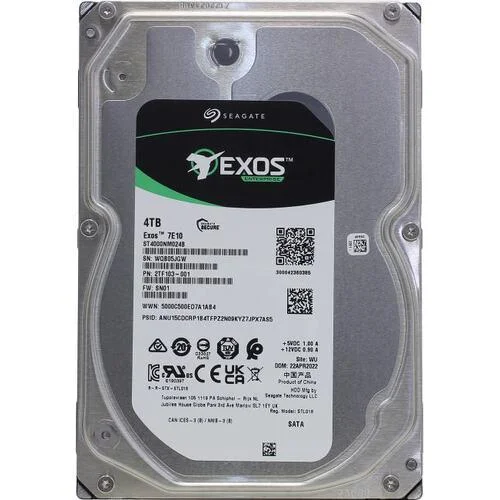 картинка Жесткий диск HDD 4 Tb SATA 6Gb/s Seagate Exos 7E10 ST4000NM024B 3.5” 7200rpm 256MB от магазина itmag.kz