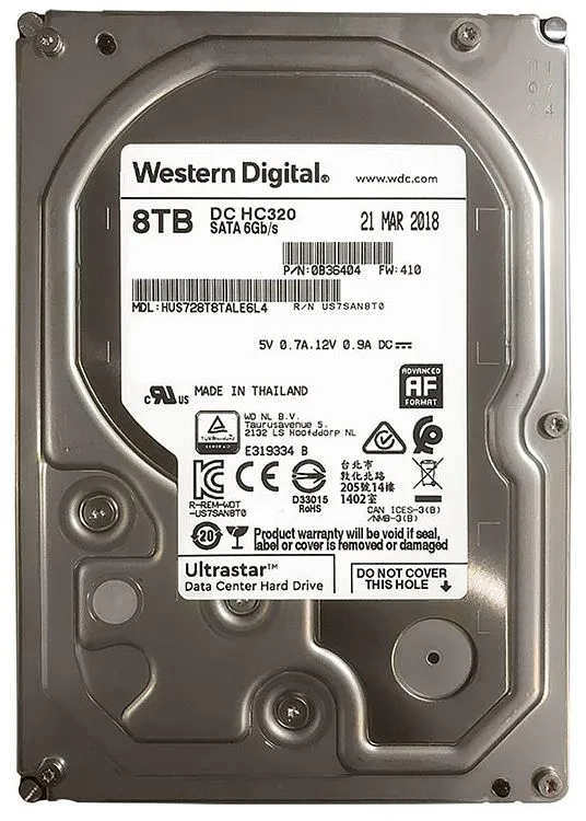 картинка Жесткий диск 3.5" Western Digital Ultrastar DC HC320 8 Тб HUS728T8TAL5204 SAS 12Gb/s от магазина itmag.kz