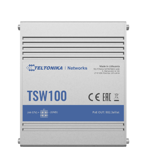картинка Маршрутизатор TELTONIKA TSW100 PoE+Switch (TSW100000000) от магазина itmag.kz