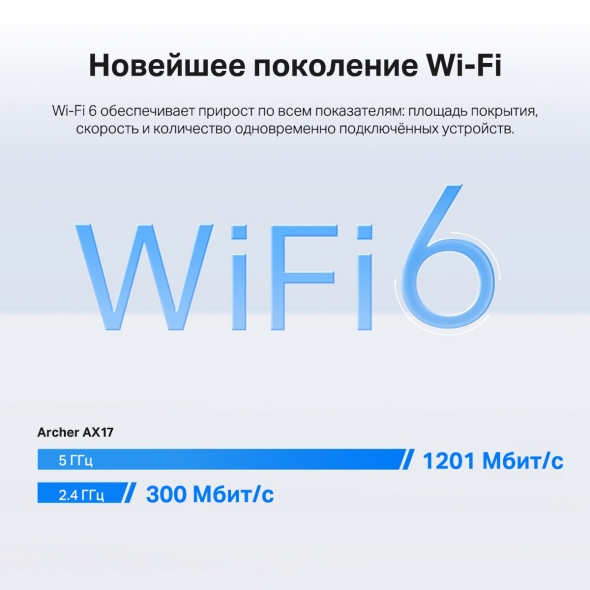 Маршрутизатор беспроводной Tp-Link Archer AX17  (Archer AX17) фото