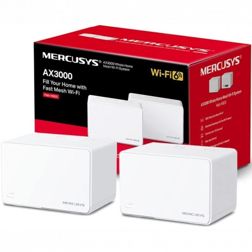 Домашняя Mesh Wi-Fi система GbE AX3000 Mercusys Halo H80X(2-pack)  (Halo H80X(2-pack)(EU)) фото