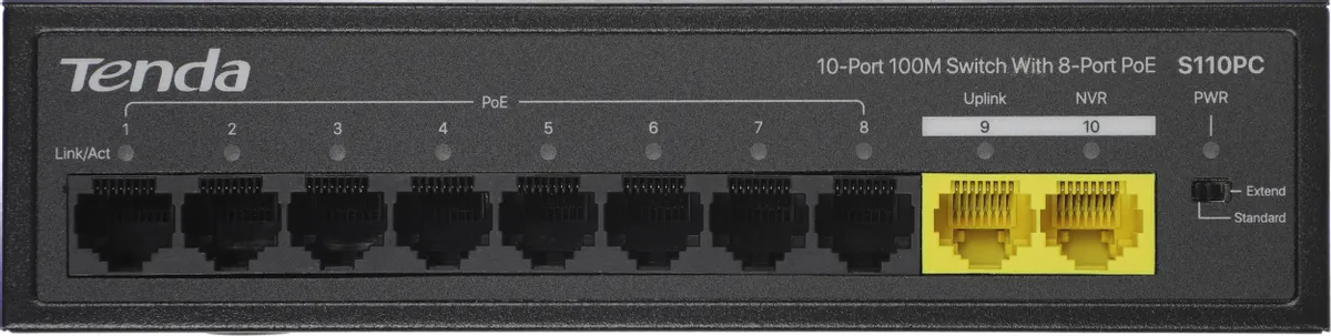 PoE-коммутатор Tenda S110PC (S110PC) фото