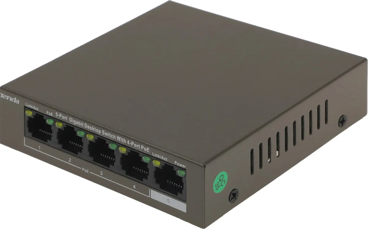 PoE-коммутатор Tenda TEG1105P-4-63W (TEG1105P-4-63W) фото