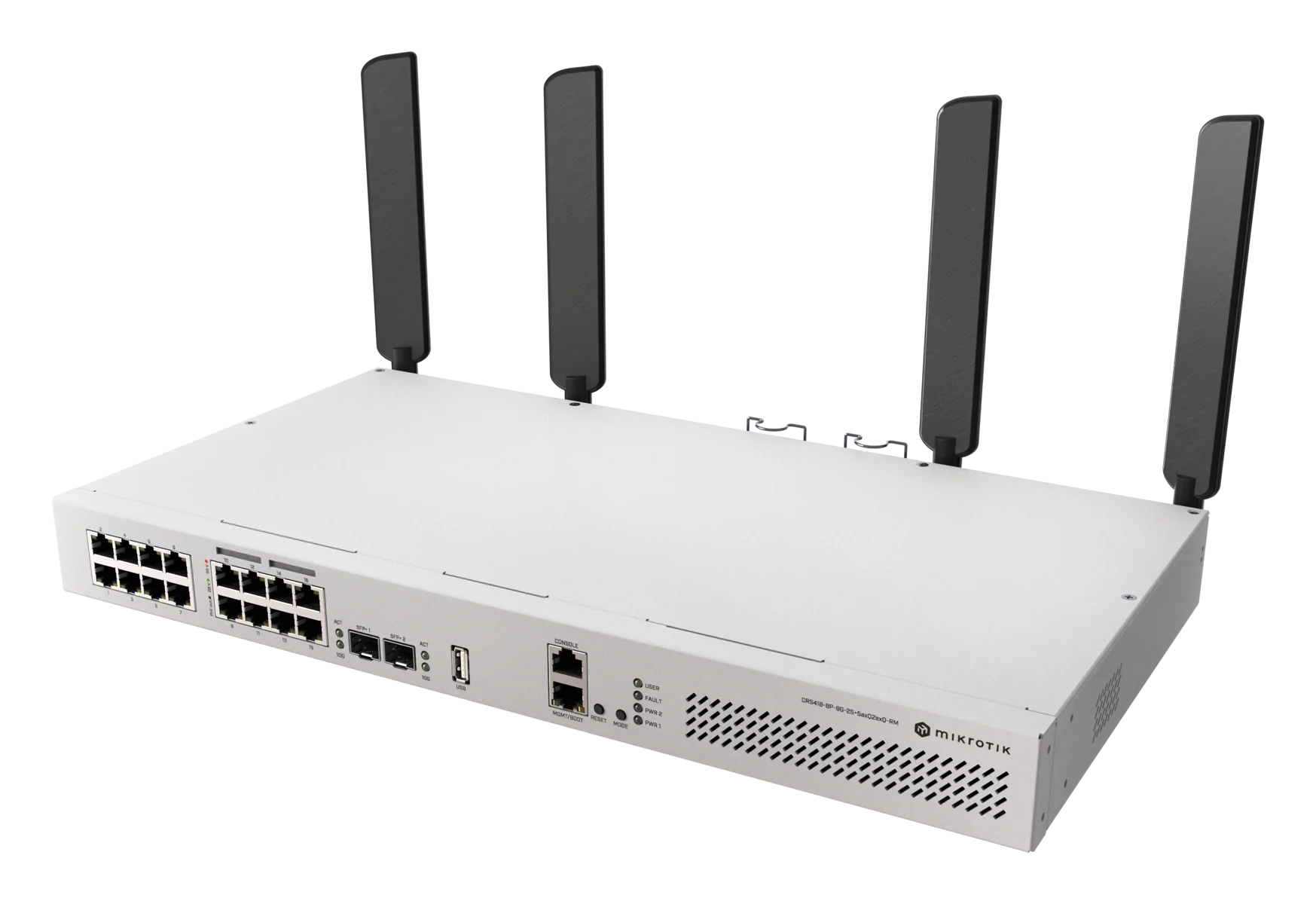 Коммутатор MikroTik CRS418-8P-8G-2S+5axQ2axQ-RM (CRS418-8P-8G-2S+5axQ2axQ-RM) фото