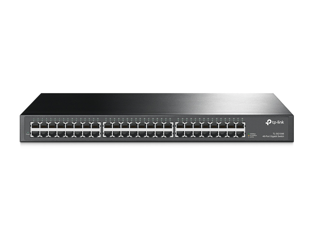 картинка Коммутатор GbE 48-портовый Tp-Link TL-SG1048 <48-port Gigabit Switch, 1U 19-дюймов, стоечный, металический корпус> от магазина itmag.kz