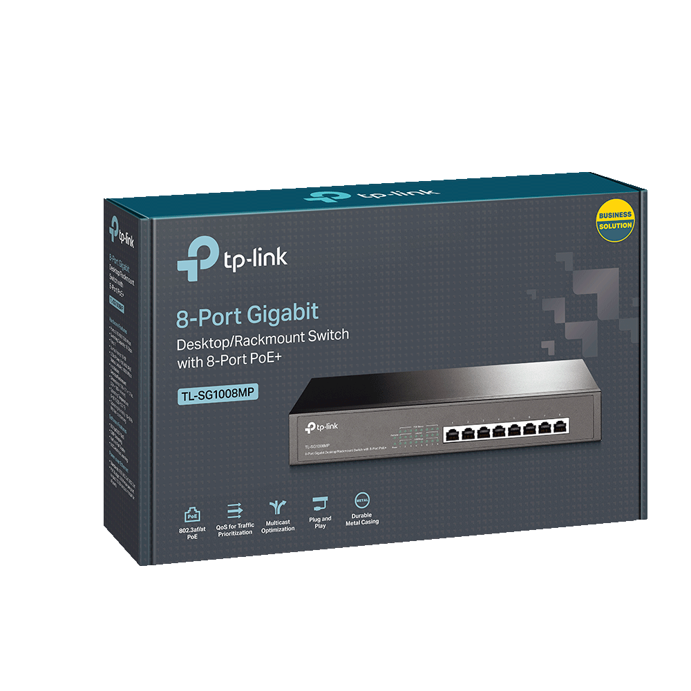 Коммутатор TP-Link TL-SG1008MP V4.0 (TL-SG1008MP (UN) V4.0) фото
