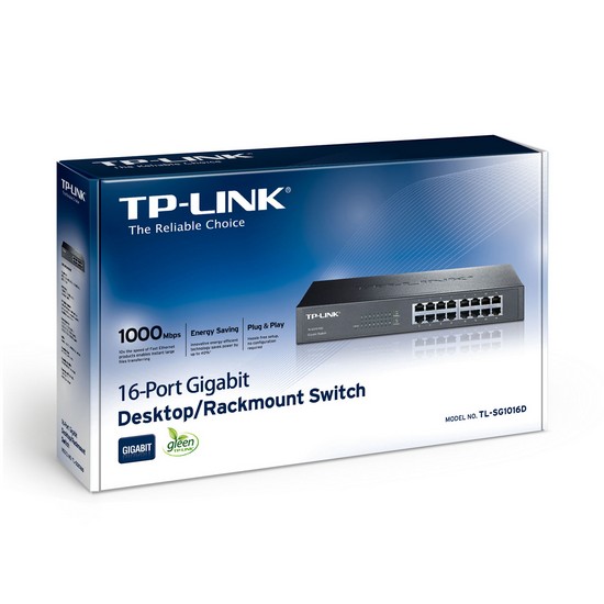 картинка TP-Link TL-SG1016D 16-портовый гигабитный коммутатор настольный/монтируемый от магазина itmag.kz