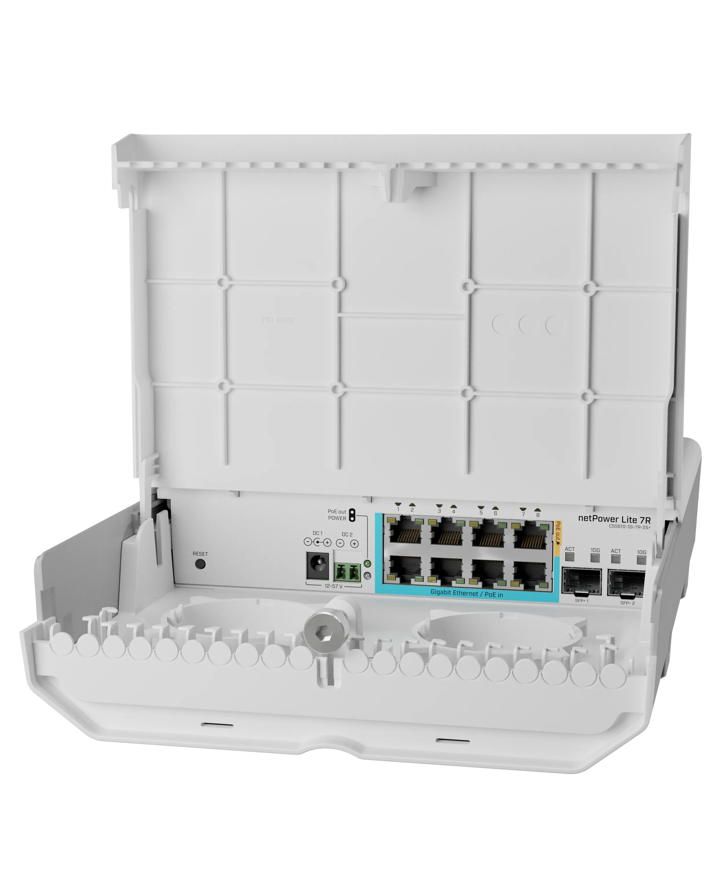 Коммутатор MikroTik netPower Lite 7R (CSS610-1Gi-7R-2S+OUT) фото