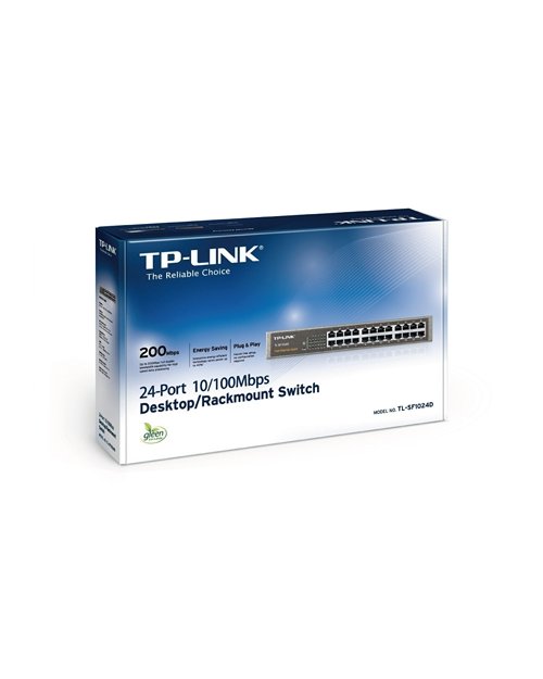 картинка TP-Link TL-SF1024D 24-портовый Fast Ethernet настольный/монтируемый в стойку коммутатор от магазина itmag.kz