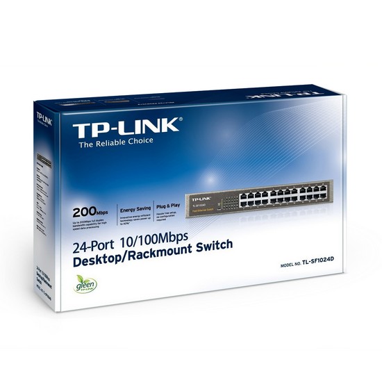 картинка TP-Link TL-SF1024D 24-портовый Fast Ethernet настольный/монтируемый в стойку коммутатор от магазина itmag.kz