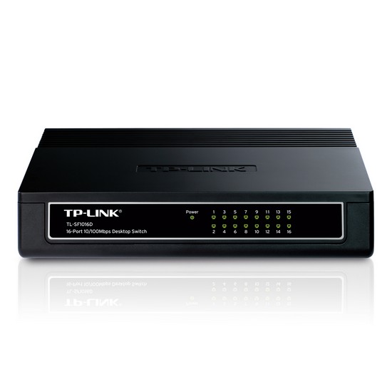 картинка TP-Link TL-SF1016D 16-портовый 10/100 Мбит/с настольный коммутатор от магазина itmag.kz