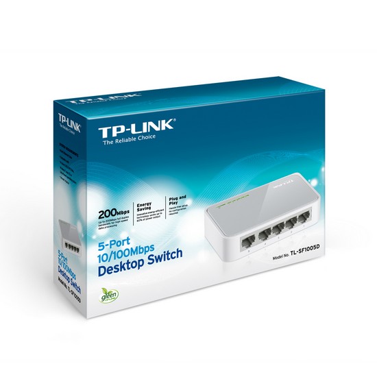 картинка TP-Link TL-SF1005D 5-портовый 10/100 Мбит/с настольный коммутатор от магазина itmag.kz