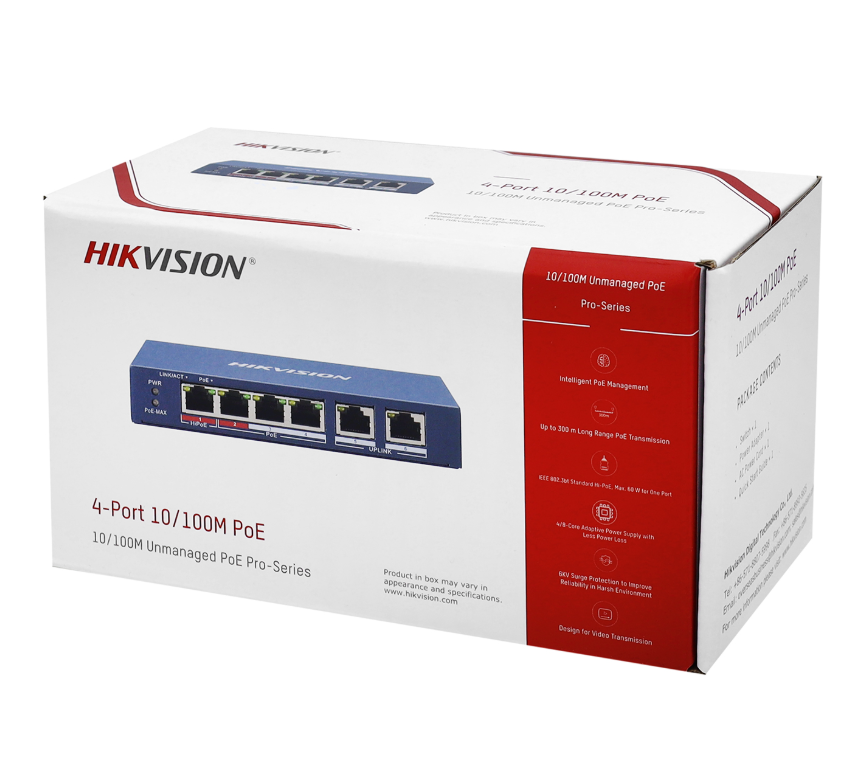 Коммутатор Hikvision DS-3E0106HP-E (DS-3E0106HP-E) фото