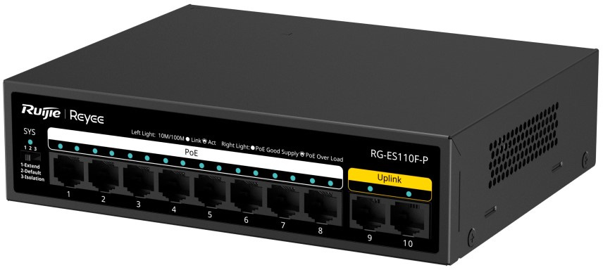 Коммутатор Ruijie Reyee RG-ES110F-P PoE (RG-ES110F-P) фото