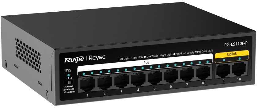 Коммутатор Ruijie Reyee RG-ES110F-P PoE (RG-ES110F-P) фото