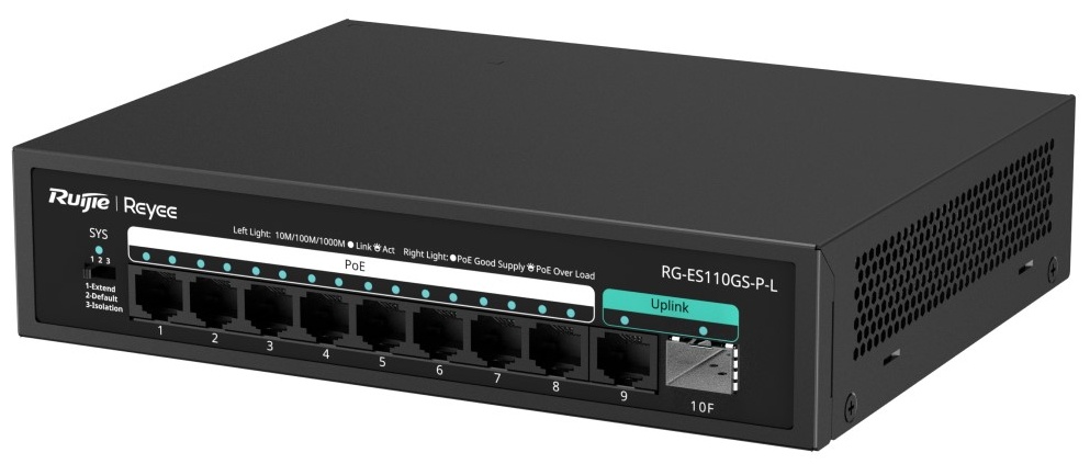 Коммутатор Ruijie Reyee RG-ES110GS-P-L PoE (RG-ES110GS-P-L) фото