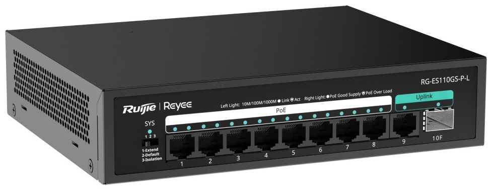 Коммутатор Ruijie Reyee RG-ES110GS-P-L PoE (RG-ES110GS-P-L) фото