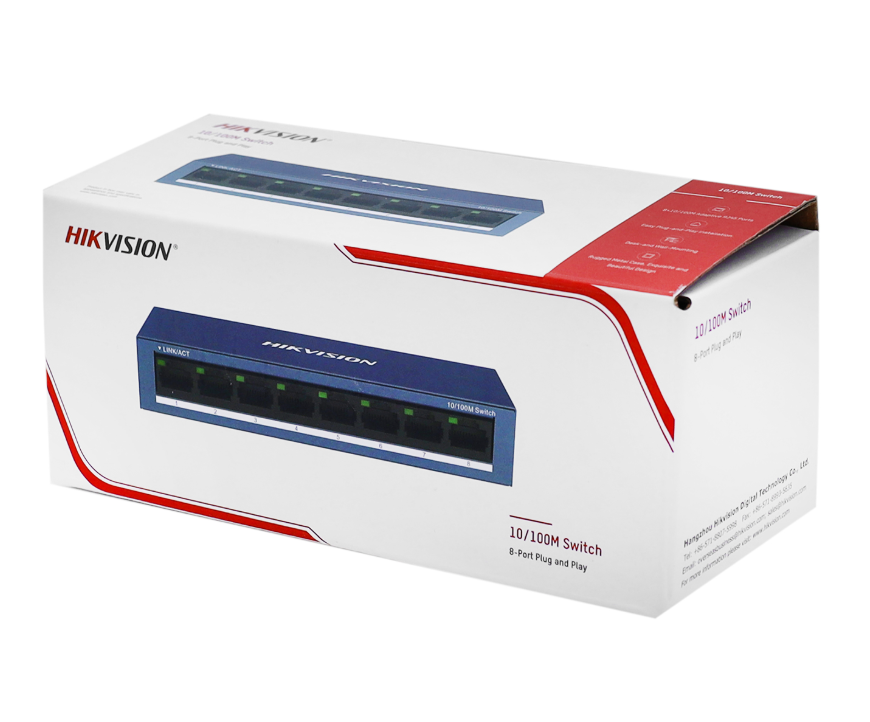 Коммутатор Hikvision DS-3E0108-O (DS-3E0108-O) фото