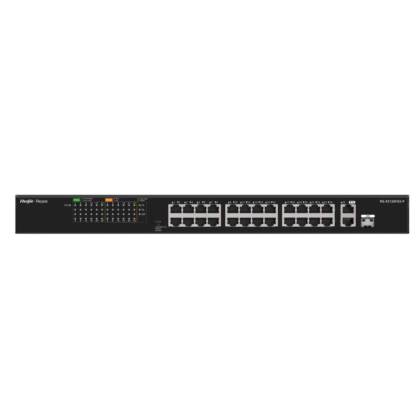 Коммутатор Ruijie Reyee RG-ES126FGS-P (RG-ES126FGS-P) фото
