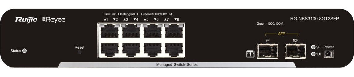 Коммутатор Ruijie Reyee RG-NBS3100-8GT2SFP (RG-NBS3100-8GT2SFP) фото