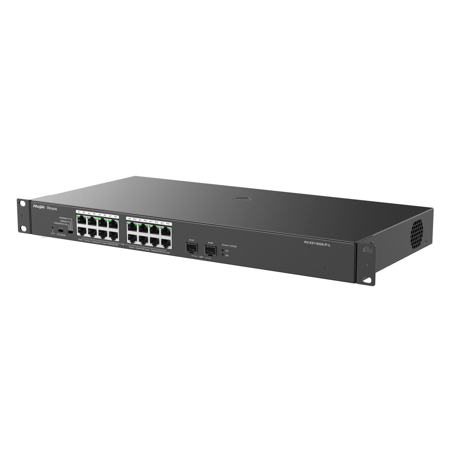 Коммутатор PoE Reyee RG-ES118GS-P-L (RG-ES118GS-P-L) фото