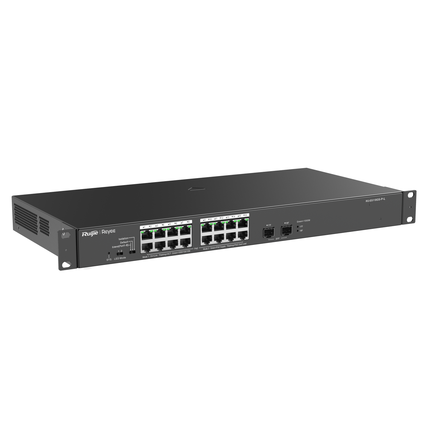 Коммутатор PoE Reyee RG-ES118GS-P-L (RG-ES118GS-P-L) фото