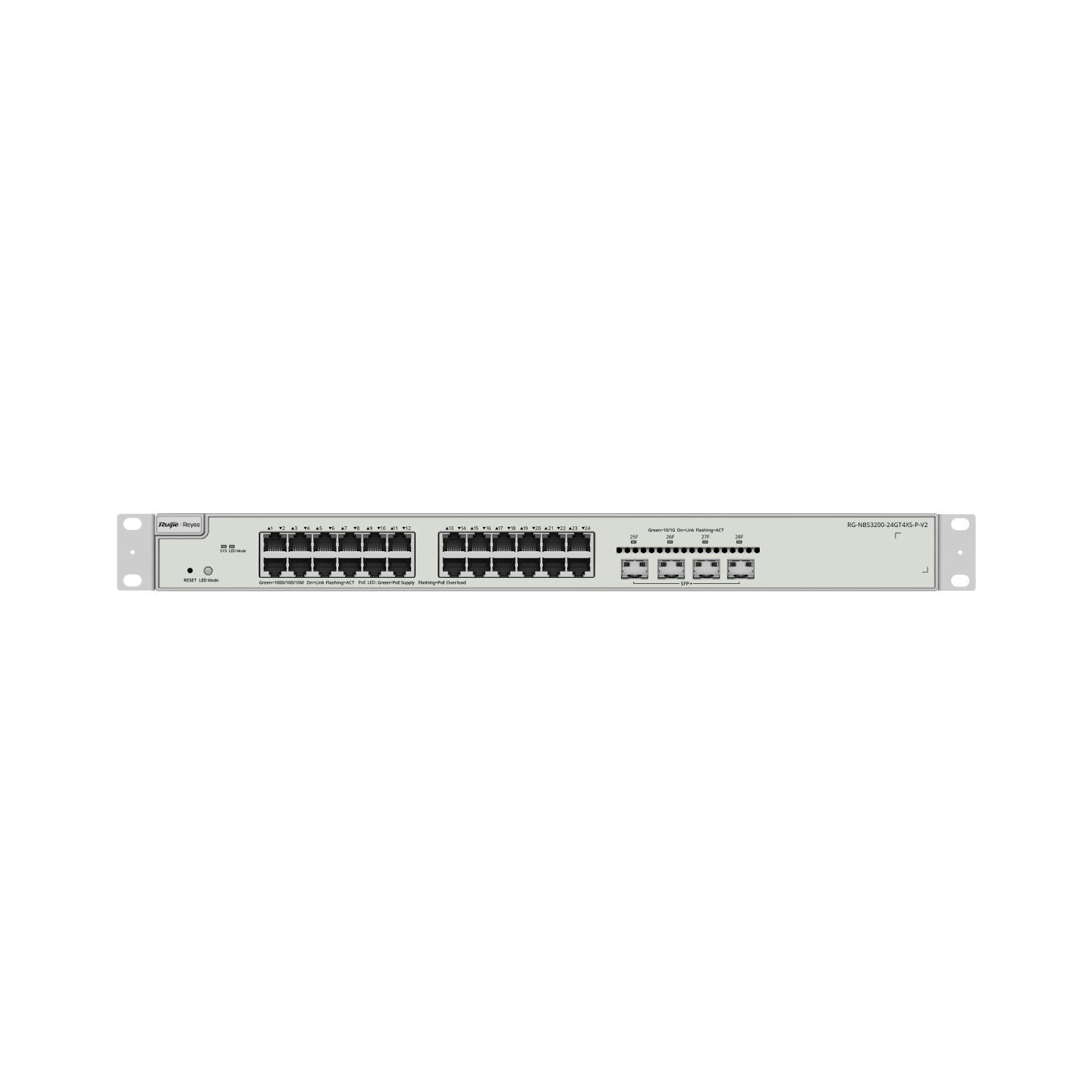 Коммутатор Ruijie Reyee RG-NBS3200-24GT4XS-P-V2 (RG-NBS3200-24GT4XS-P-V2) фото