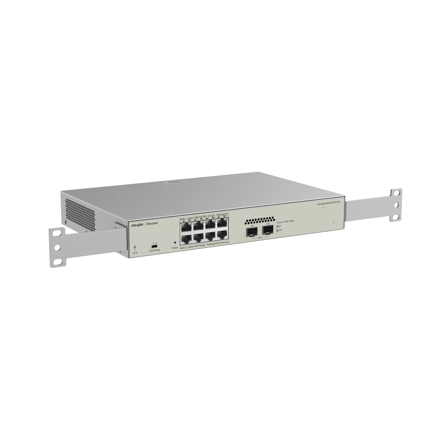 Коммутатор Ruijie Reyee RG-NBS3100-8GT2SFP-P-V2 (RG-NBS3100-8GT2SFP-P-V2) фото