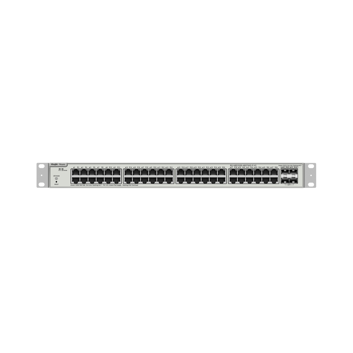 Коммутатор Ruijie Reyee RG-NBS3200-48GT4XS-P-V2 (RG-NBS3200-48GT4XS-P-V2) фото