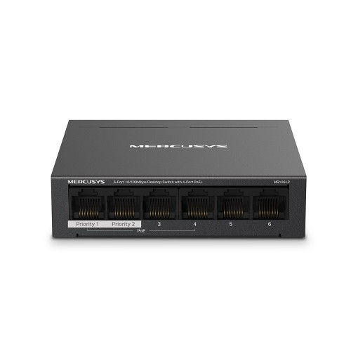 Коммутатор PoE+  6-портовый  Mercusys MS106LP  (MS106LP(UN)) фото