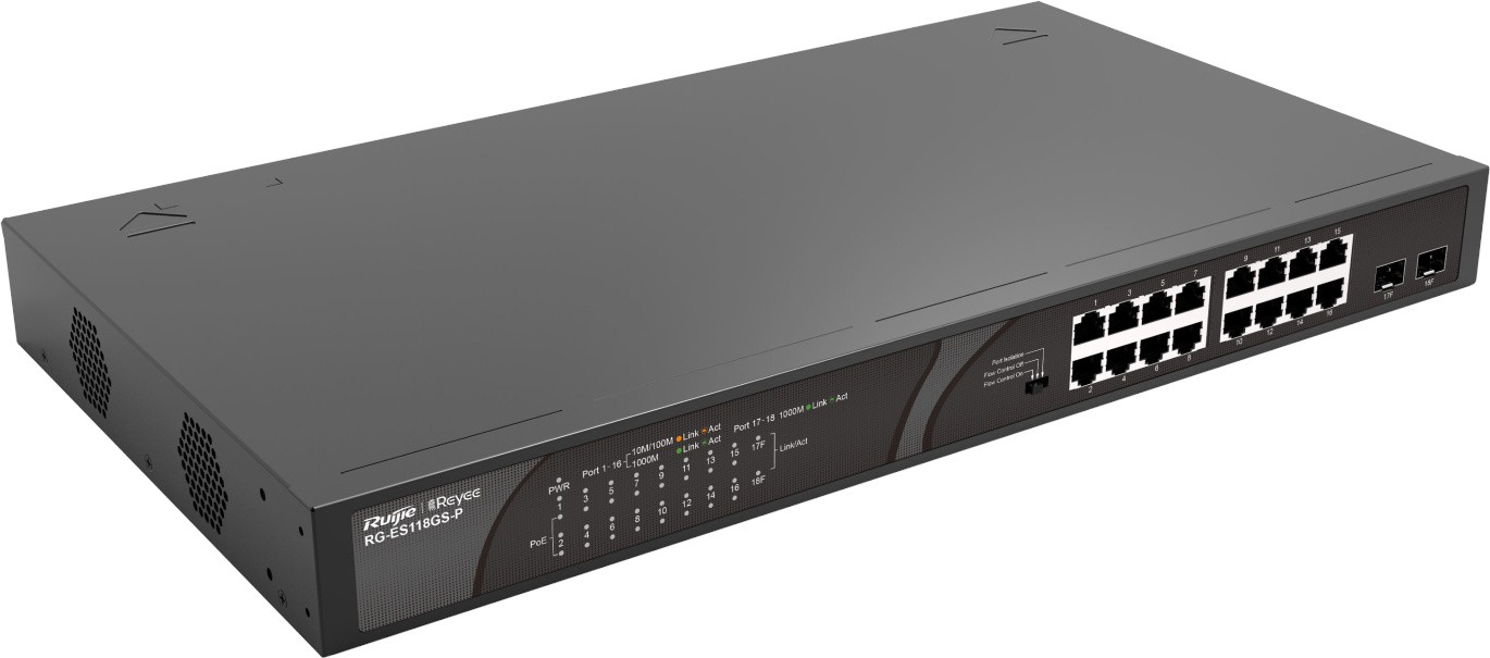 Коммутатор Reyee RG-ES118GS-P (RG-ES118GS-P) фото