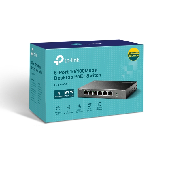 Коммутатор TP-Link TL-SF1006P (TL-SF1006P(UN) V1.0/TL-SF1006P(UN) V3.0) фото