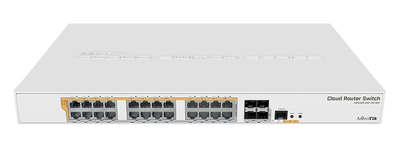 картинка Сетевой коммутатор MikroTik CRS328-24P-4S+RM  Cloud Router Switch, 24x1000 (All PoE, 500W), 4SFP+ от магазина itmag.kz