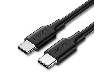 Кабель UGREEN US286 USB 2.0 Type C to Type C Cable Nickel Plating 1m (Black) (50997) фото анонса каталога