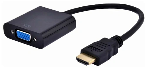 Переходник HDMI -> VGA Cablexpert A-HDMI-VGA-03, 19M/15F, длина 15см, аудиовыход Jack3.5 (A-HDMI-VGA-03) фото