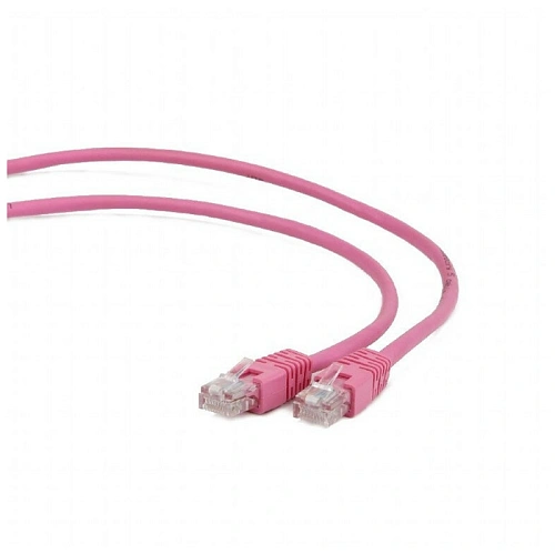 Патч-корд UTP Cablexpert PP12-2M/RO кат.5e, 2м, литой, многожильный (розовый) (PP12-2M/RO) фото