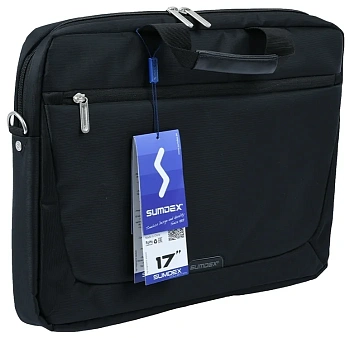 Сумка для ноутбука 17" Sumdex PON-117BK, Black, Полиэстер (PON-117BK) фото анонса каталога