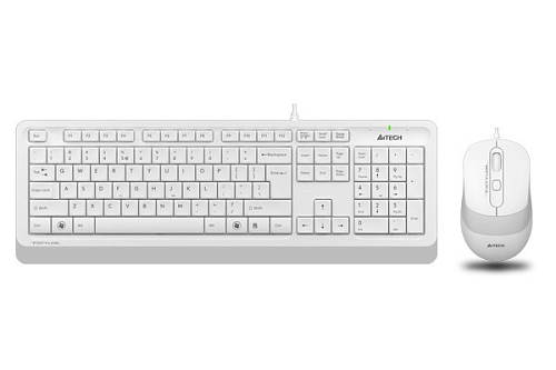 Клавиатура A4Tech Fstyler F1010, White, USB + мышь (F1010 WHITE) фото