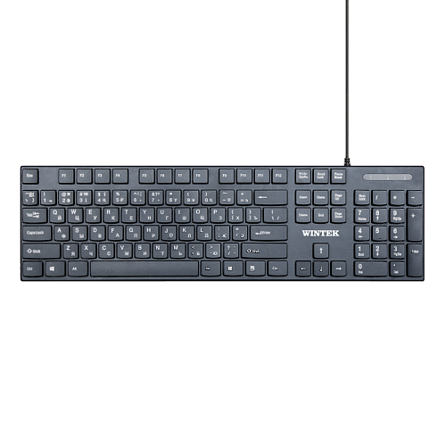 Клавиатура Wintek WS-KB-123, чёрная (WS-KB-123) фото